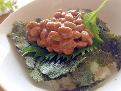 簡単♪自家製寿司酢で作る納豆丼